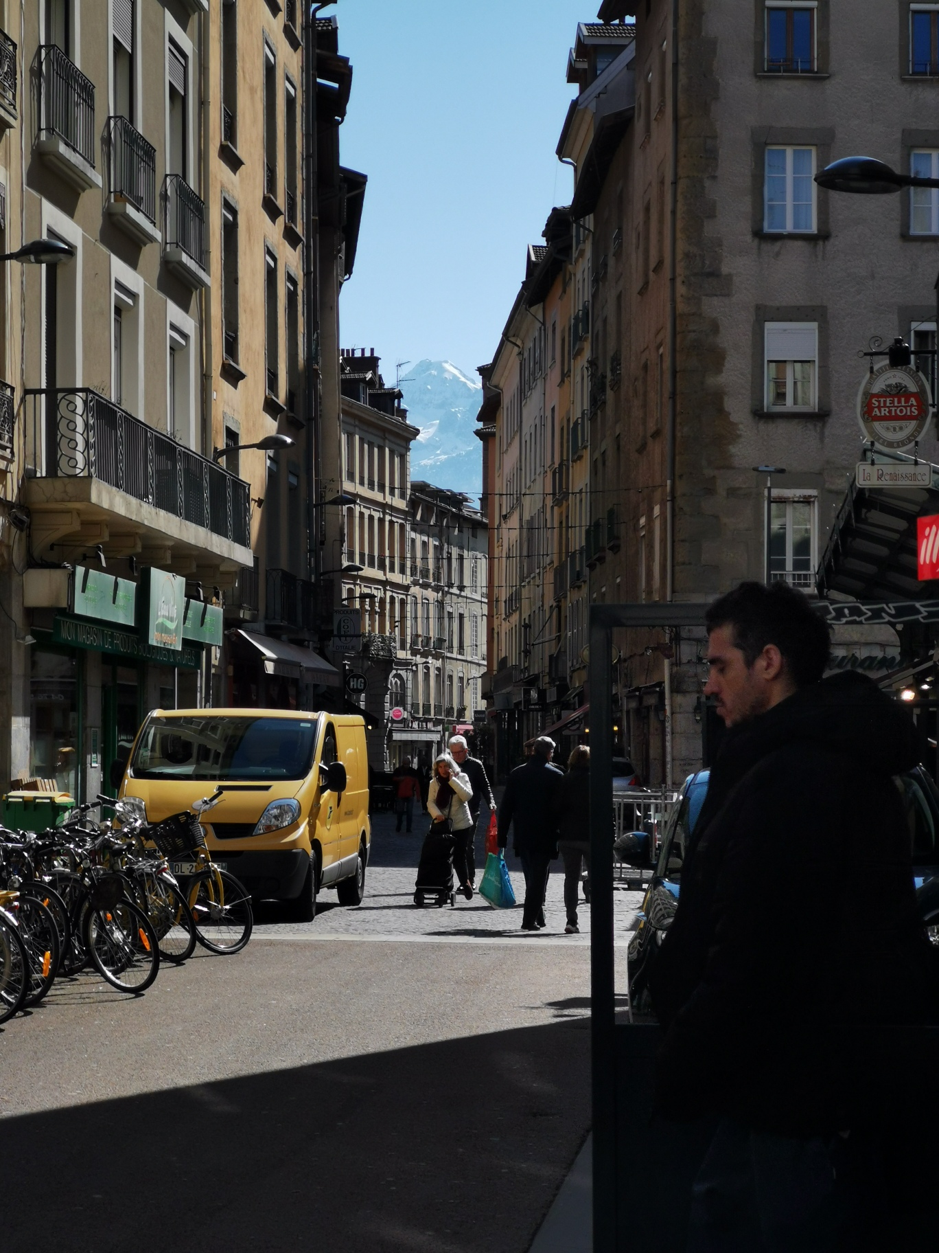 Die Innenstadt von Grenoble